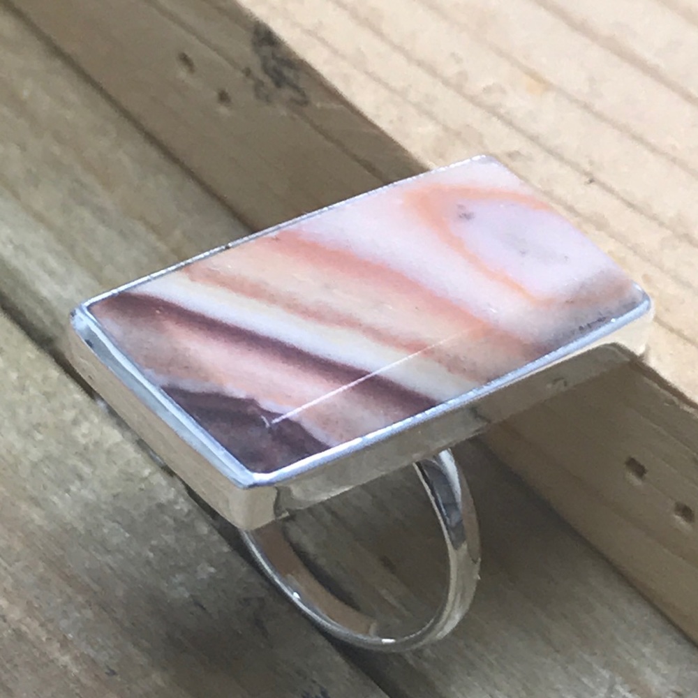 Caramel jasper ring